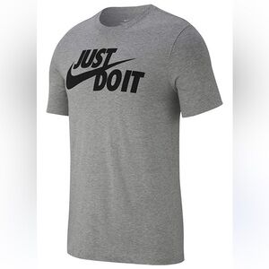 Nike Men's Gray Just Do It T-Shirt